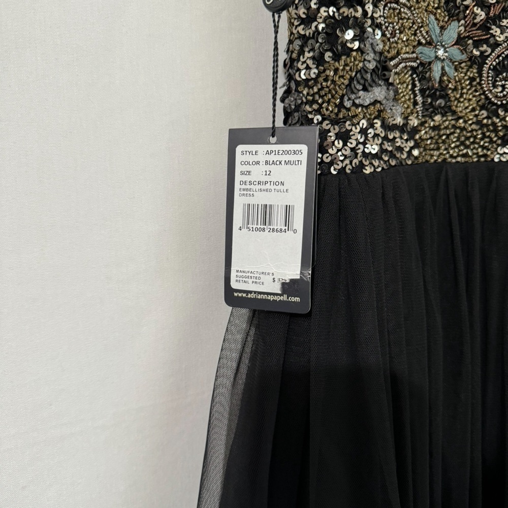 Adrianna Papell Short Sleeveless Cocktail Party Dress Size 12 - Picture 9 of 10